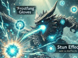 how much stun does frostfang gloves give mhw